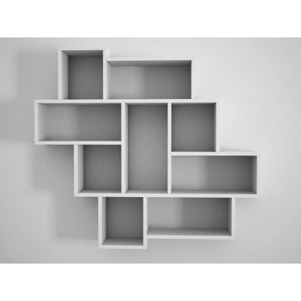 Estante de parede PAROLA 103,5x115,5 cm branco