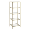 Estante GLASY 40x125x30 cm dourada