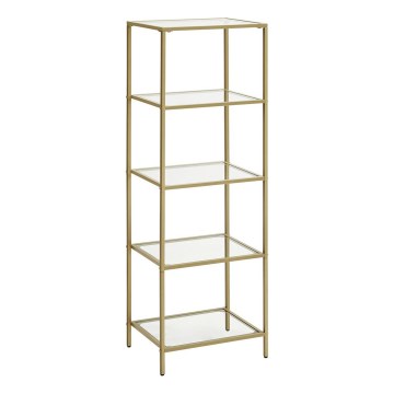 Estante GLASY 40x125x30 cm dourada