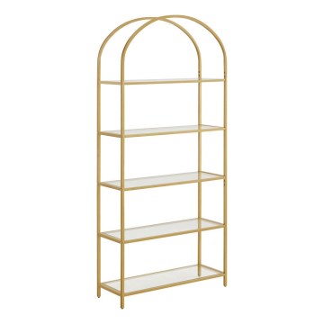 Estante GLASY 83x184x30 cm dourada