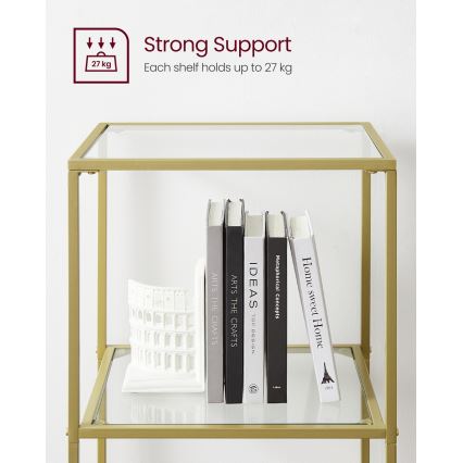 Estante GLASY dourada