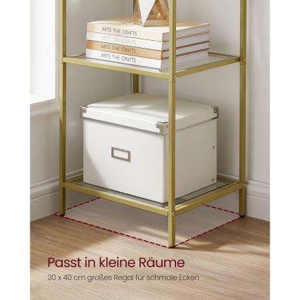 Estante GLASY dourada