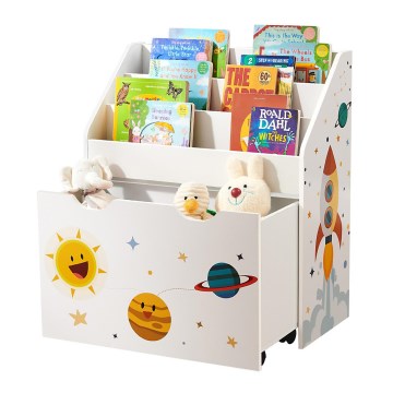 Estante infantil com gaveta ANET branca