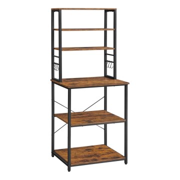 Estante MARGE castanha/preta