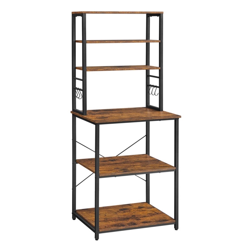 Estante MARGE castanha/preta