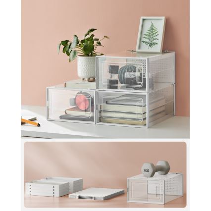 Estante modular BOXIFY com compartimentos, branca