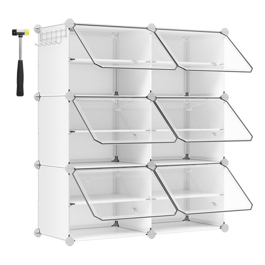 Estante modular com compartimentos BOXIFY branca