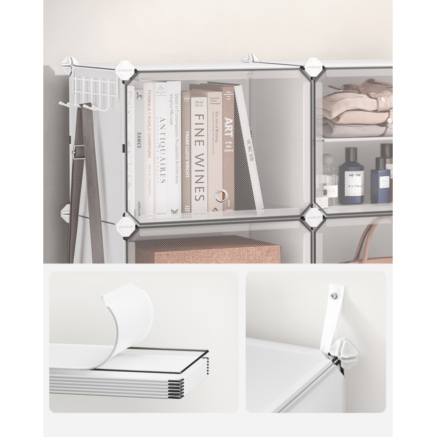 Estante modular com compartimentos BOXIFY branca