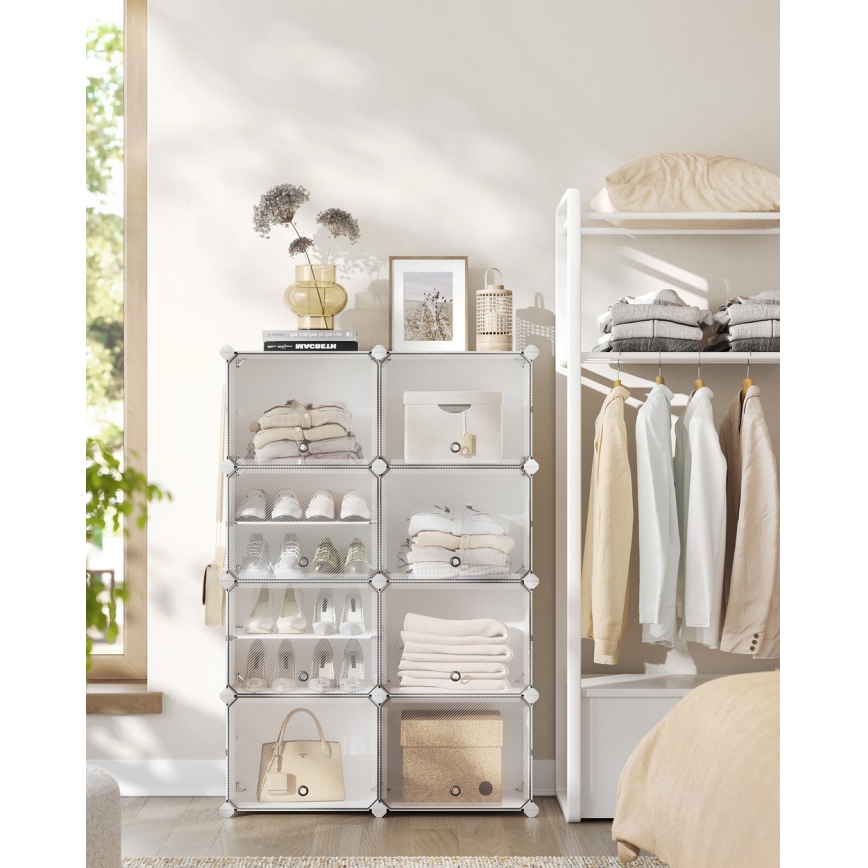 Estante modular com compartimentos BOXIFY branca