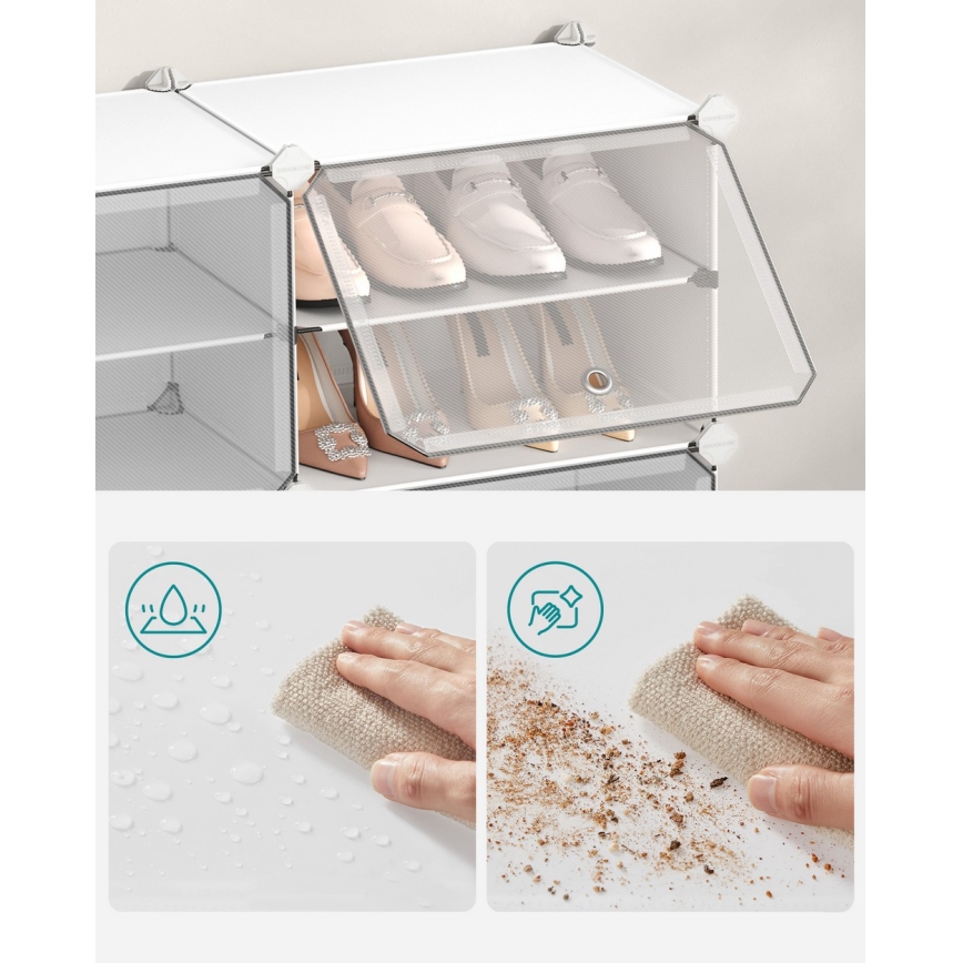 Estante modular com compartimentos BOXIFY branca