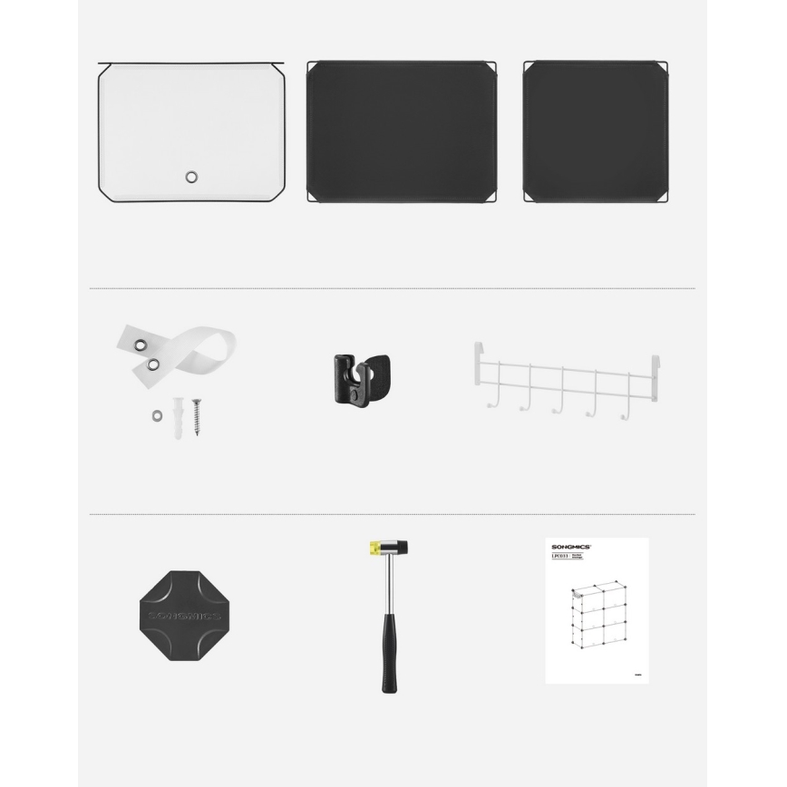 Estante modular com compartimentos BOXIFY, preta