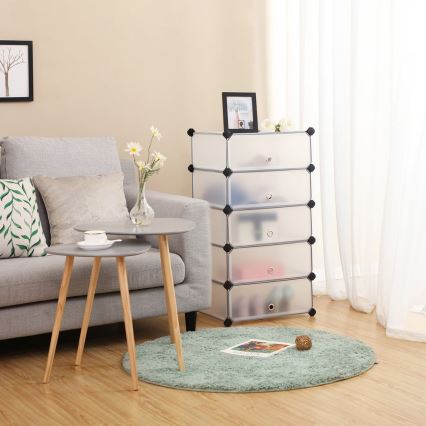 Estante modular com gavetas BOXIFY branca