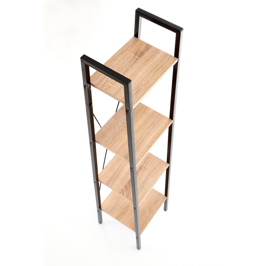 Estante NARVIK 148x34 cm preto/carvalho Sonoma