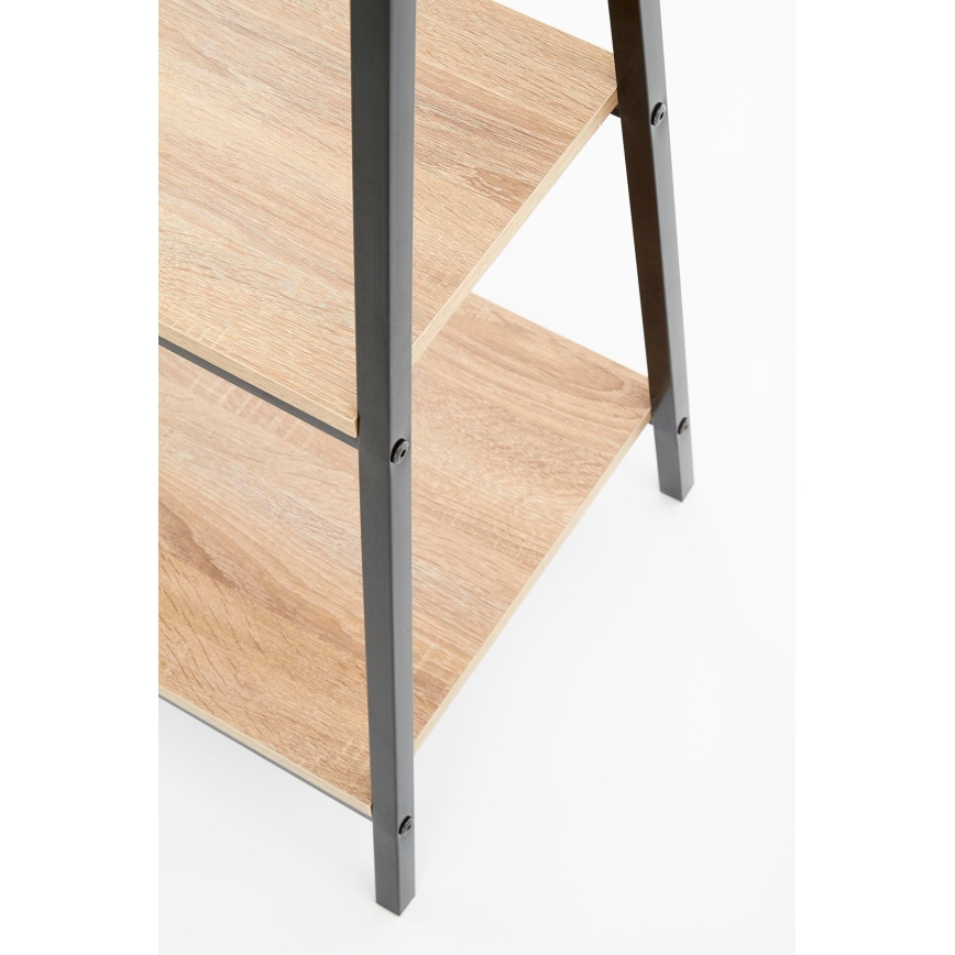 Estante NARVIK 148x34 cm preto/carvalho Sonoma