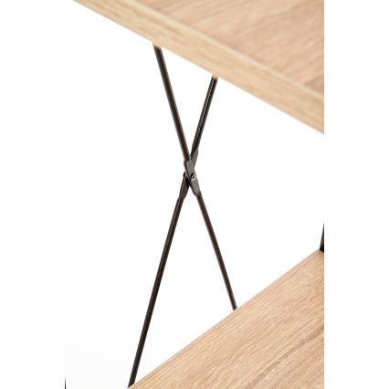 Estante NARVIK 148x34 cm preto/carvalho Sonoma