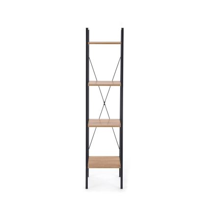 Estante NARVIK 148x34 cm preto/carvalho Sonoma