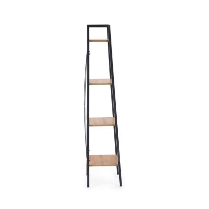 Estante NARVIK 148x34 cm preto/carvalho Sonoma