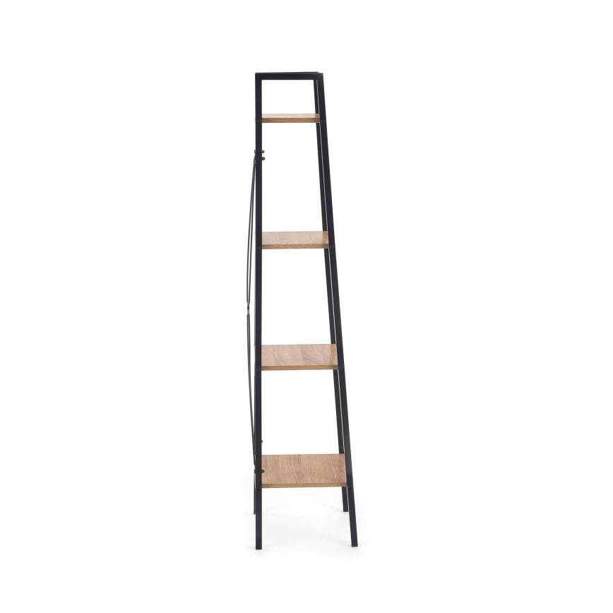 Estante NARVIK 148x34 cm preto/carvalho Sonoma