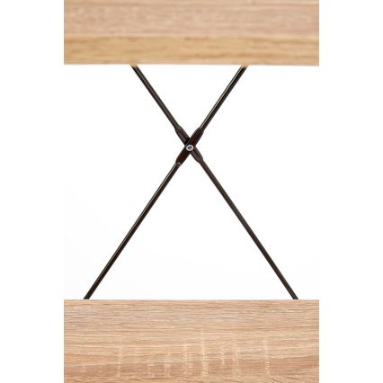 Estante NARVIK 148x60 cm preto/carvalho sonoma