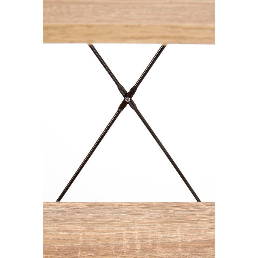 Estante NARVIK 148x60 cm preto/carvalho sonoma