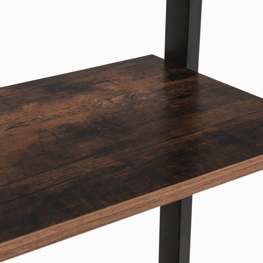 Estante NAVARO castanha/preta