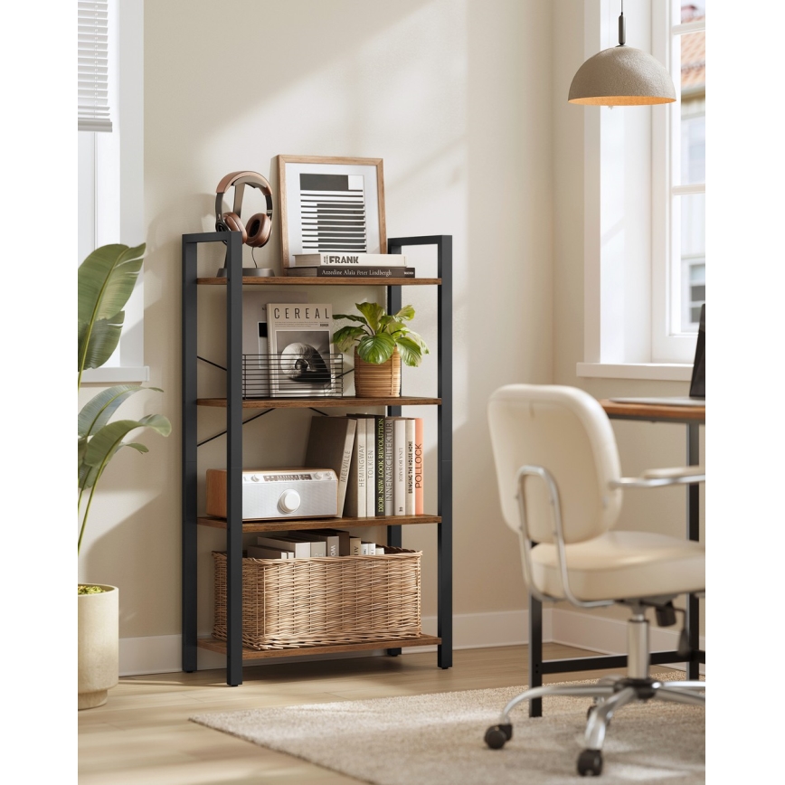 Estante NAVARO castanha/preta