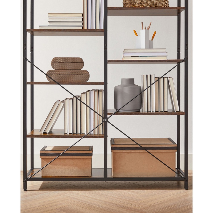 Estante NAVARO castanha/preta