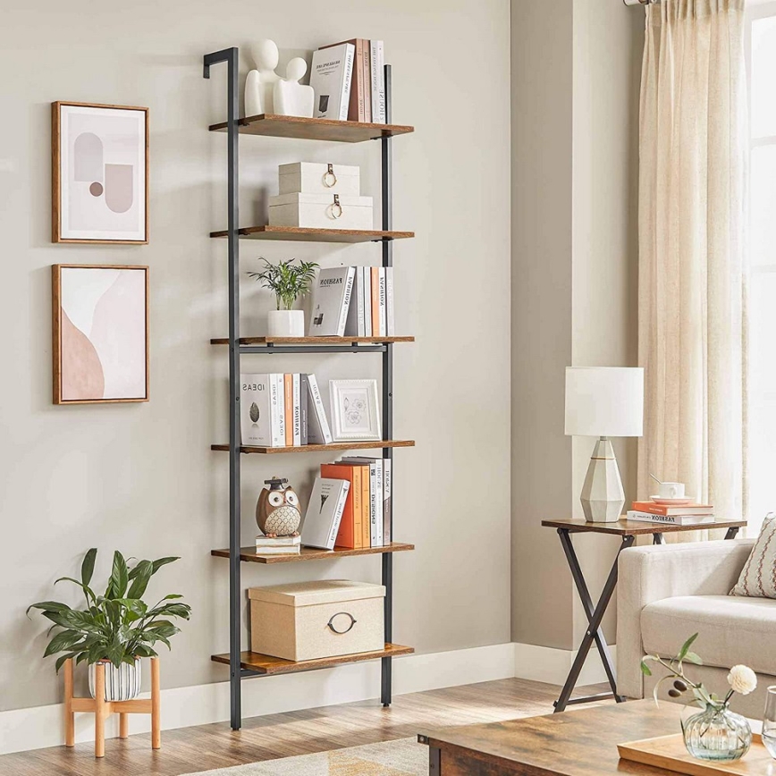 Estante NAVARO castanha/preta