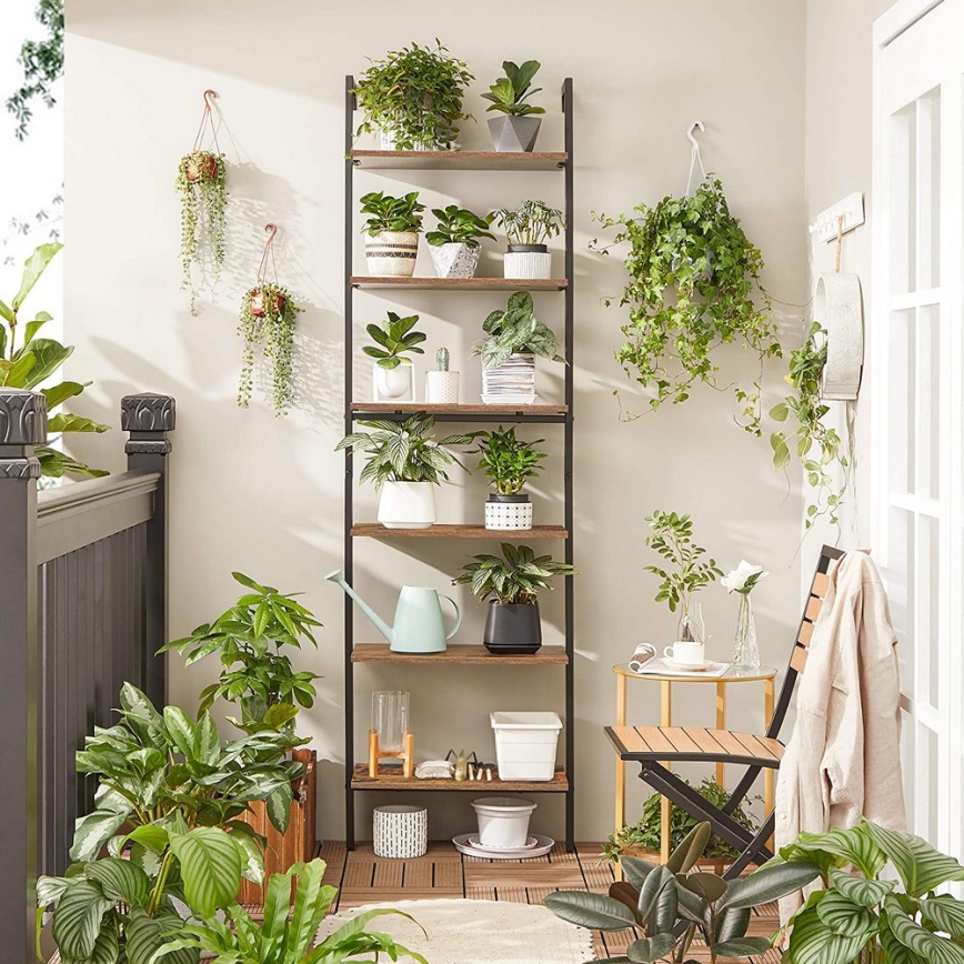 Estante NAVARO castanha/preta