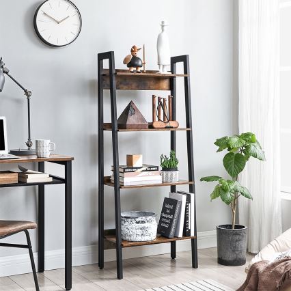 Estante NAVARO castanha/preta