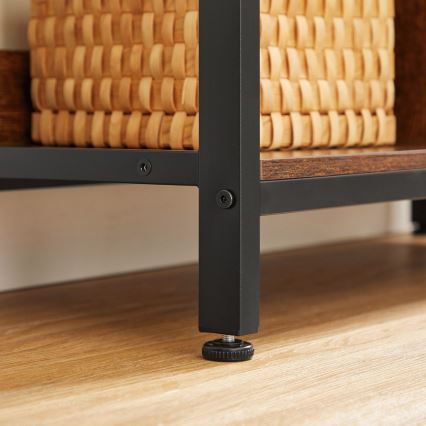 Estante NAVARO castanha/preta