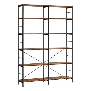 Estante NAVARO castanha/preta