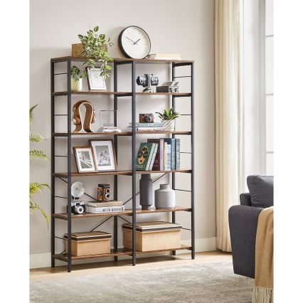 Estante NAVARO castanha/preta