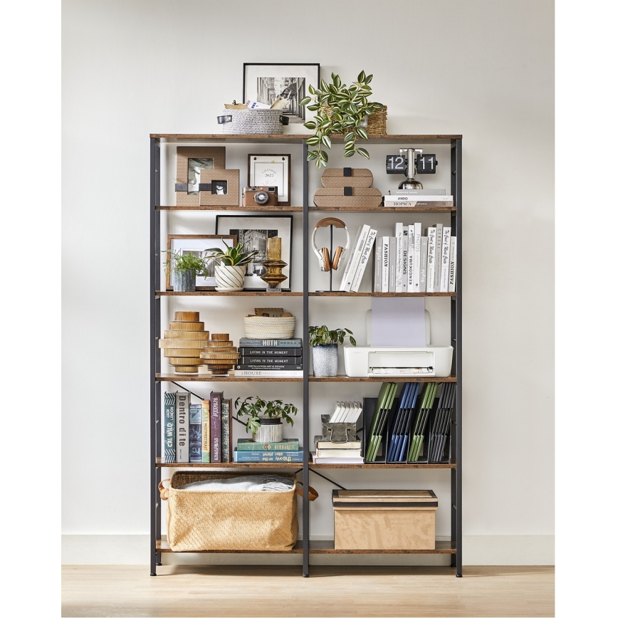 Estante NAVARO castanha/preta