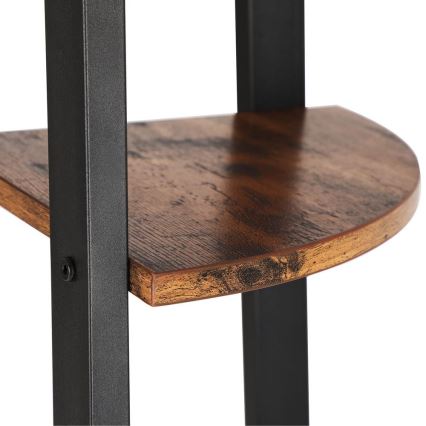 Estante NAVARO castanha/preta