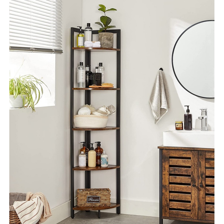 Estante NAVARO castanha/preta