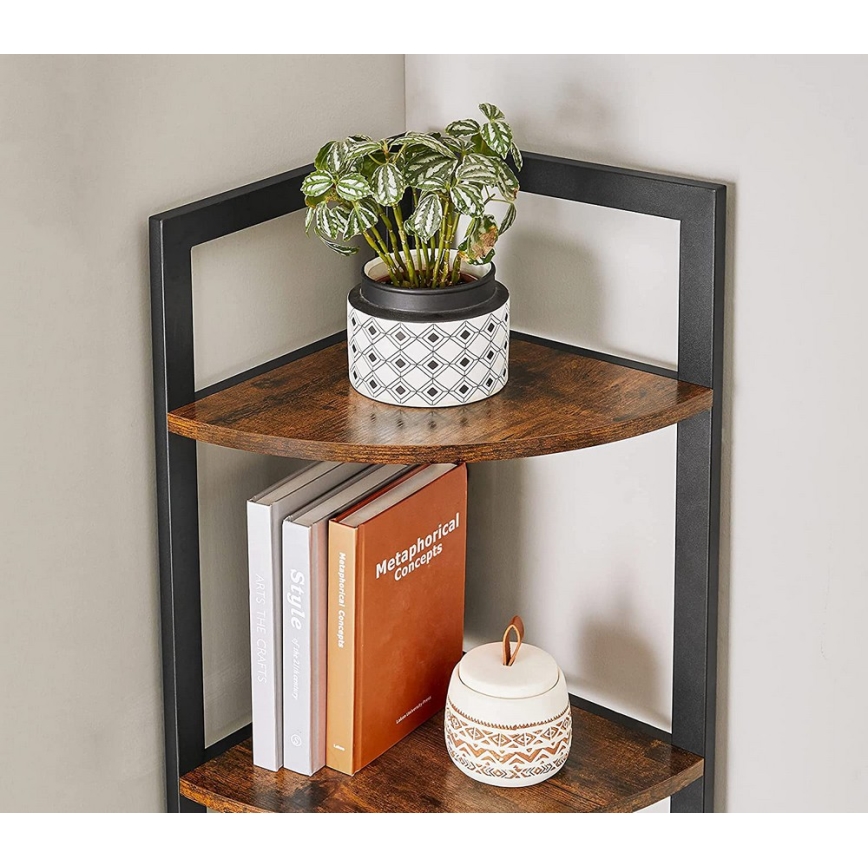 Estante NAVARO castanha/preta