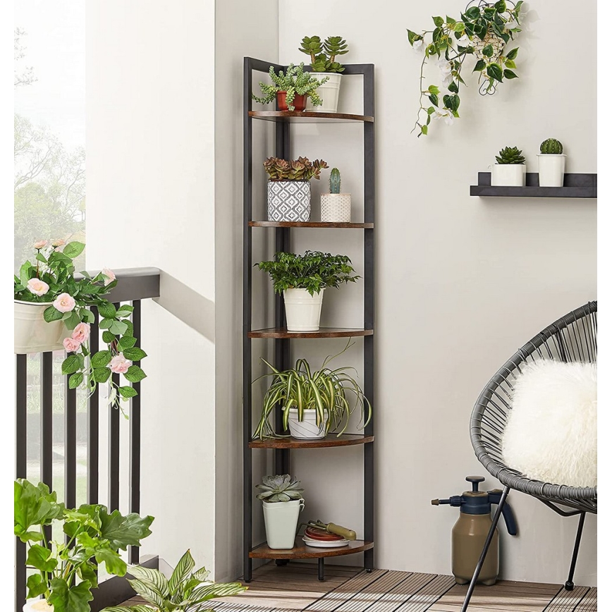 Estante NAVARO castanha/preta