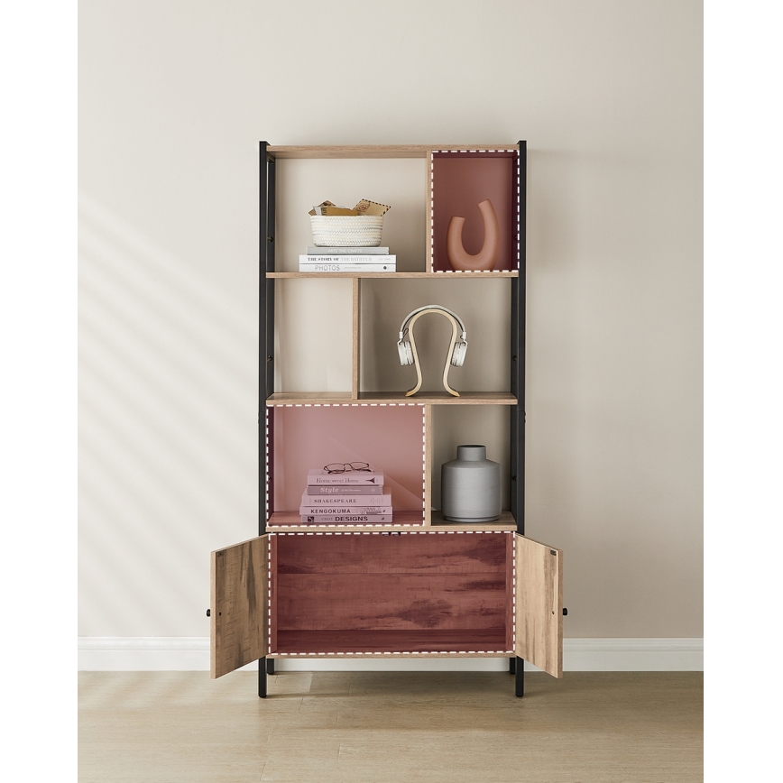 Estante NAVARO castanho/preto