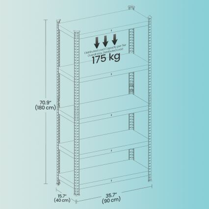 Estante ORDIFY preta