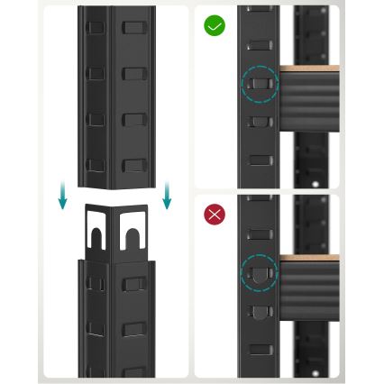 Estante ORDIFY preta
