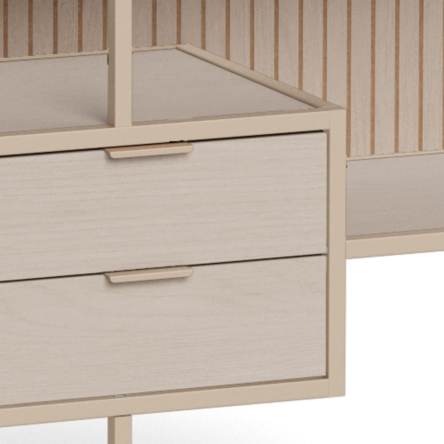 Estante SARON 114x78 cm cinzenta