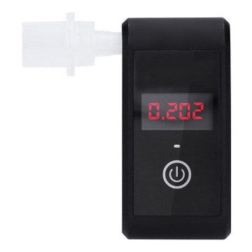 Etilómetro recarregável mini com célula de combustível, 0,0 - 5,0‰ BAC, sensibilidade 0,08‰, 5V
