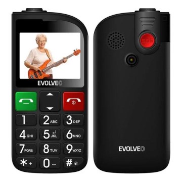 Evolveo - EasyPhone FL, telemóvel para seniores, preto