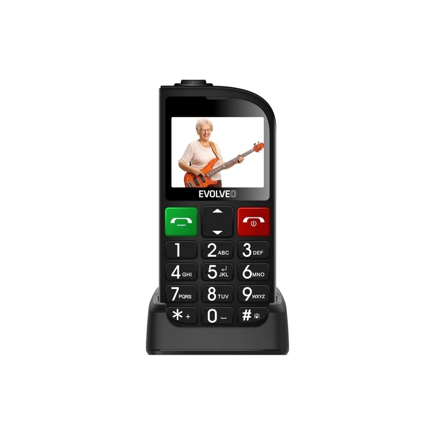 Evolveo - EasyPhone FL, telemóvel para seniores preto