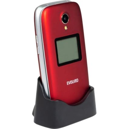 Evolveo - EasyPhone FS, telemóvel dobrável 2.8 vermelho