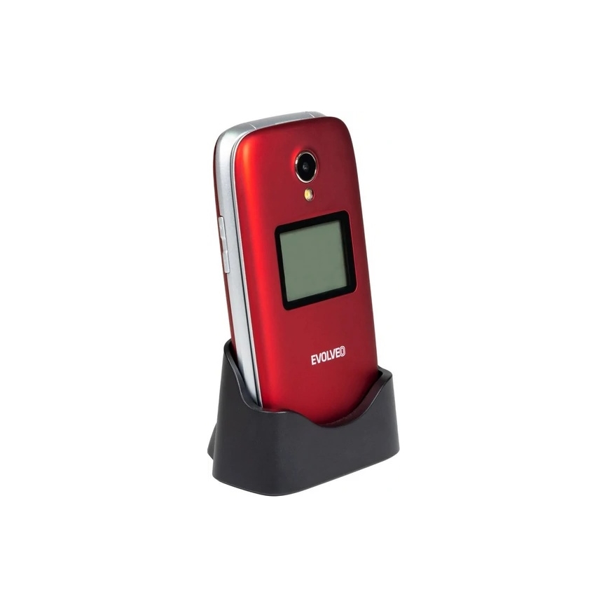 Evolveo - EasyPhone FS, telemóvel flip 2.8, vermelho