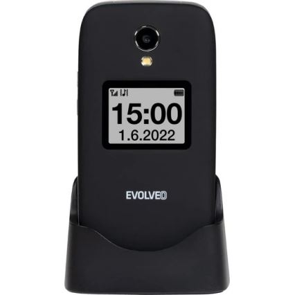 Evolveo - EasyPhone FS telemóvel flip para séniores 2.8 preto