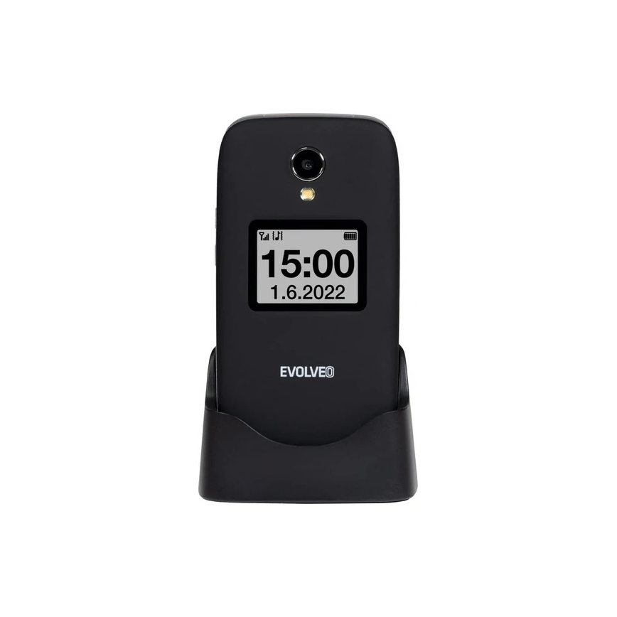 Evolveo - EasyPhone FS telemóvel flip para séniores 2.8 preto