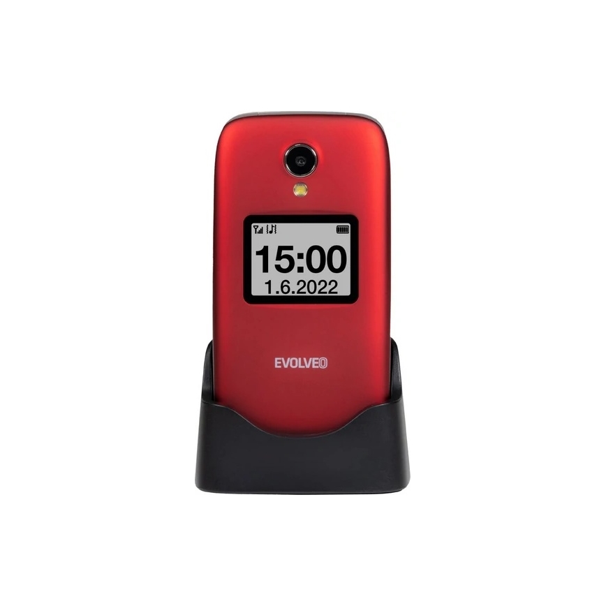 Evolveo - EasyPhone FS telemóvel flip para seniores 2.8 vermelho